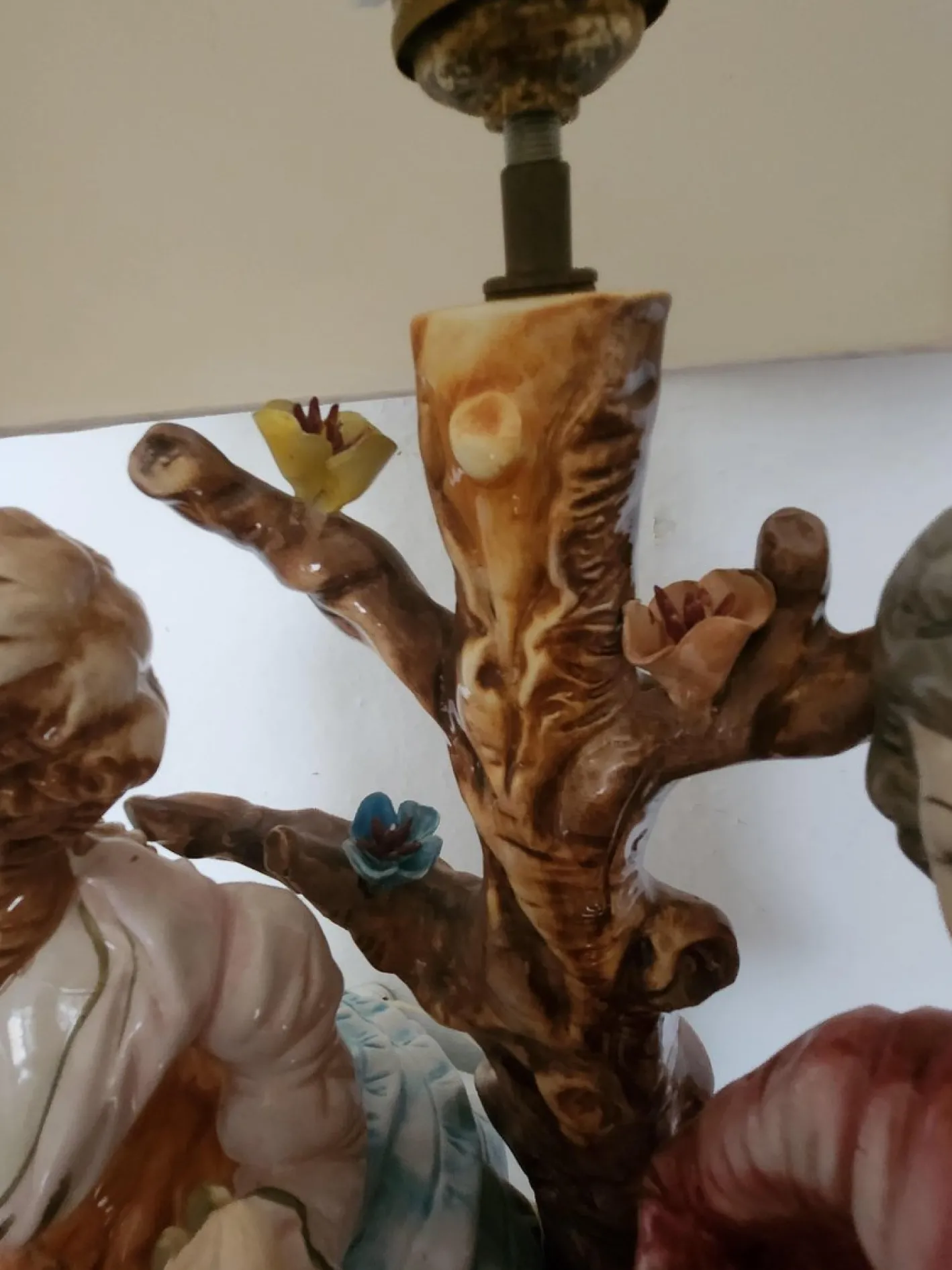 Große Stehlampe von Capodimonte, 1930er