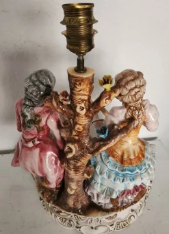 Große Stehlampe von Capodimonte, 1930er