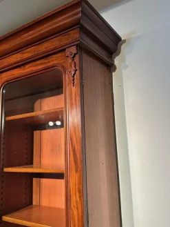 Großes viktorianisches Bücherregal aus Mahagoni