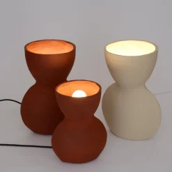 Große Unira Lampe in Weiß von Ia Kutateladze