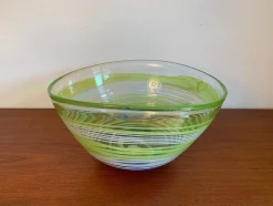 Große Vilnius Studio Schale aus Glas, Litauen, 1990er