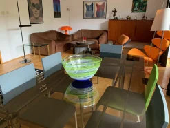 Große Vilnius Studio Schale aus Glas, Litauen, 1990er