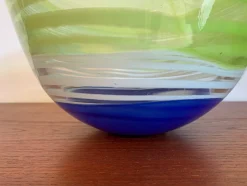 Große Vilnius Studio Schale aus Glas, Litauen, 1990er