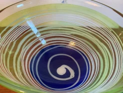 Große Vilnius Studio Schale aus Glas, Litauen, 1990er