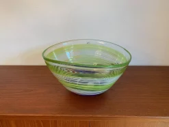 Große Vilnius Studio Schale aus Glas, Litauen, 1990er