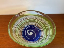 Große Vilnius Studio Schale aus Glas, Litauen, 1990er