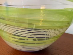 Große Vilnius Studio Schale aus Glas, Litauen, 1990er