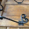 Große wandmontierte Garderobe aus Eiche, frühes 20. Jh