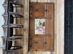 Große wandmontierte Garderobe aus Eiche, frühes 20. Jh