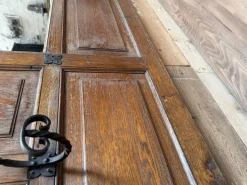 Große wandmontierte Garderobe aus Eiche, frühes 20. Jh