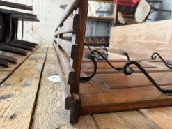 Große wandmontierte Garderobe aus Eiche, frühes 20. Jh