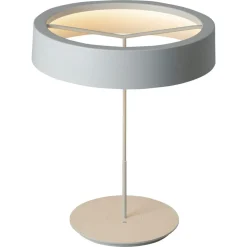 Große weiße Sin Tischlampe mit Schirm II von Antoni Arola