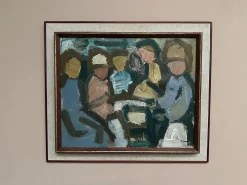 Gösta Falk, Figurenkomposition, 1960er, Öl auf Leinwand, gerahmt