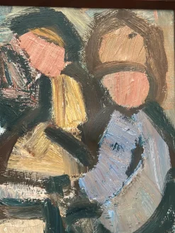 Gösta Falk, Figurenkomposition, 1960er, Öl auf Leinwand, gerahmt