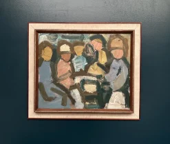 Gösta Falk, Figurenkomposition, 1960er, Öl auf Leinwand, gerahmt