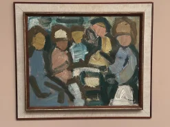 Gösta Falk, Figurenkomposition, 1960er, Öl auf Leinwand, gerahmt