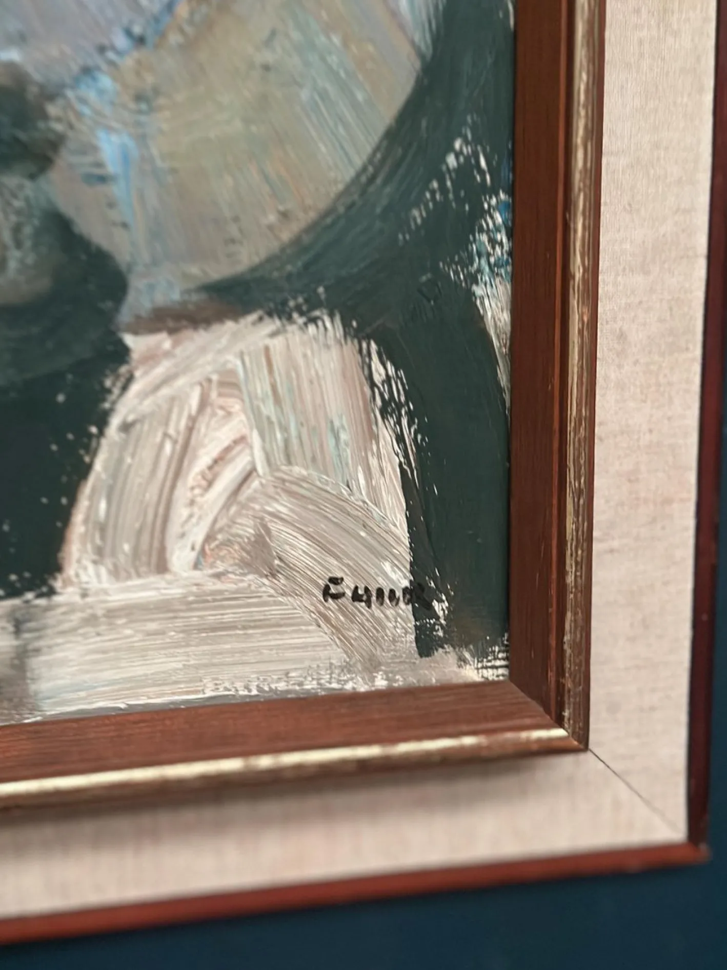 Gösta Falk, Figurenkomposition, 1960er, Öl auf Leinwand, gerahmt