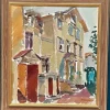 Gösta Stawåsen, Södra Kyrkogatan 50, 1970, Oil on Canvas, Framed