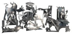 Guernica Skulpturen aus Metall von Picasso, 10 . Set