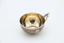 Guilloche Teetasse aus Silber