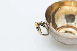 Guilloche Teetasse aus Silber