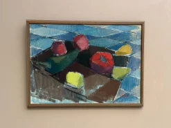 Gustaf Höglund, Stillleben mit Früchten, 1960er, Öl auf Leinwand, gerahmt