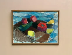 Gustaf Höglund, Stillleben mit Früchten, 1960er, Öl auf Leinwand, gerahmt