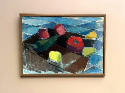 Gustaf Höglund, Stillleben mit Früchten, 1960er, Öl auf Leinwand, gerahmt
