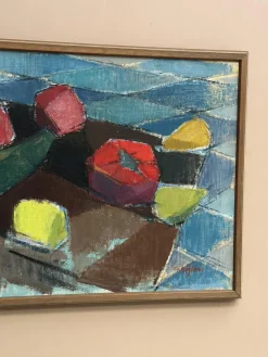 Gustaf Höglund, Stillleben mit Früchten, 1960er, Öl auf Leinwand, gerahmt