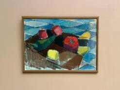 Gustaf Höglund, Stillleben mit Früchten, 1960er, Öl auf Leinwand, gerahmt
