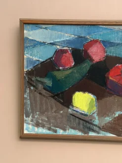 Gustaf Höglund, Stillleben mit Früchten, 1960er, Öl auf Leinwand, gerahmt