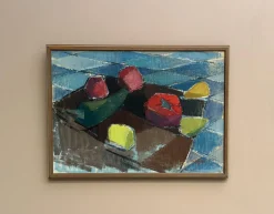Gustaf Höglund, Stillleben mit Früchten, 1960er, Öl auf Leinwand, gerahmt