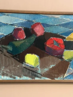 Gustaf Höglund, Stillleben mit Früchten, 1960er, Öl auf Leinwand, gerahmt