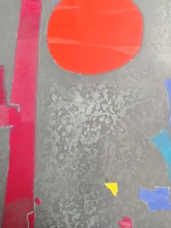 Gustave Singier, Abstrakte Komposition, 1975, Lithographie