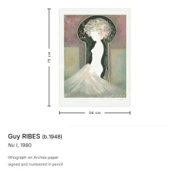 Guy Ribes, Nude Nu I, 1980, Lithographie