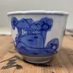 Handbemalte Edo Yunomi Teetassen, Japan, 18 . Set