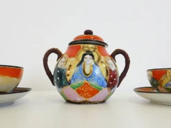 Handbemaltes Chinesisches Porzellan Set, 1950er, 13er Set