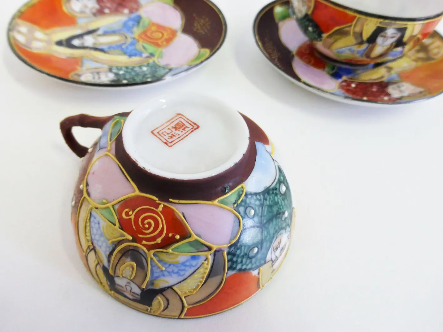 Handbemaltes Chinesisches Porzellan Set, 1950er, 13er Set
