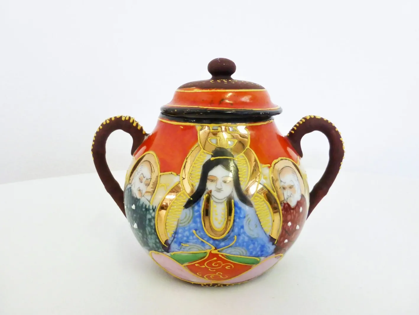 Handbemaltes Chinesisches Porzellan Set, 1950er, 13er Set