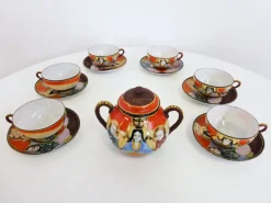 Handbemaltes Chinesisches Porzellan Set, 1950er, 13er Set