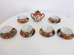 Handbemaltes Chinesisches Porzellan Set, 1950er, 13er Set