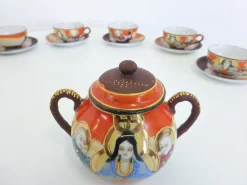 Handbemaltes Chinesisches Porzellan Set, 1950er, 13er Set