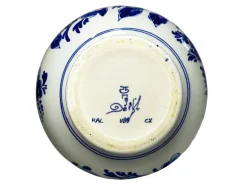 Handbemalte Vase in Blau & Weiß von CM Albers für Royal Delft, 1978