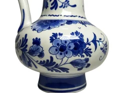 Handbemalte Vase in Blau & Weiß von CM Albers für Royal Delft, 1978
