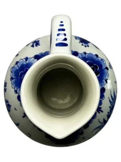 Handbemalte Vase in Blau & Weiß von CM Albers für Royal Delft, 1978