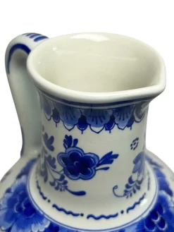 Handbemalte Vase in Blau & Weiß von CM Albers für Royal Delft, 1978