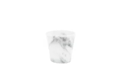 Handgefertigte Grappa Gläser aus weißem Carrara Marmor von Fiammetta V., 2er Set