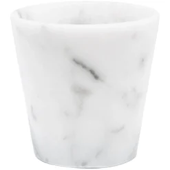 Handgefertigte Grappa Gläser aus weißem Carrara Marmor von Fiammetta V., 2er Set