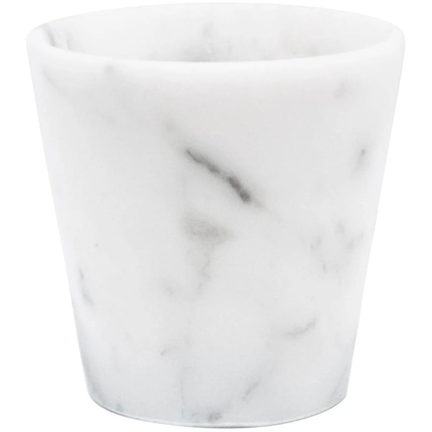 Handgefertigte Grappa Gläser aus weißem Carrara Marmor von Fiammetta V., 2er Set