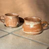 Handgefertigte Keramiktassen mit Griffen von Helma Klett, 1990er, 2er Set
